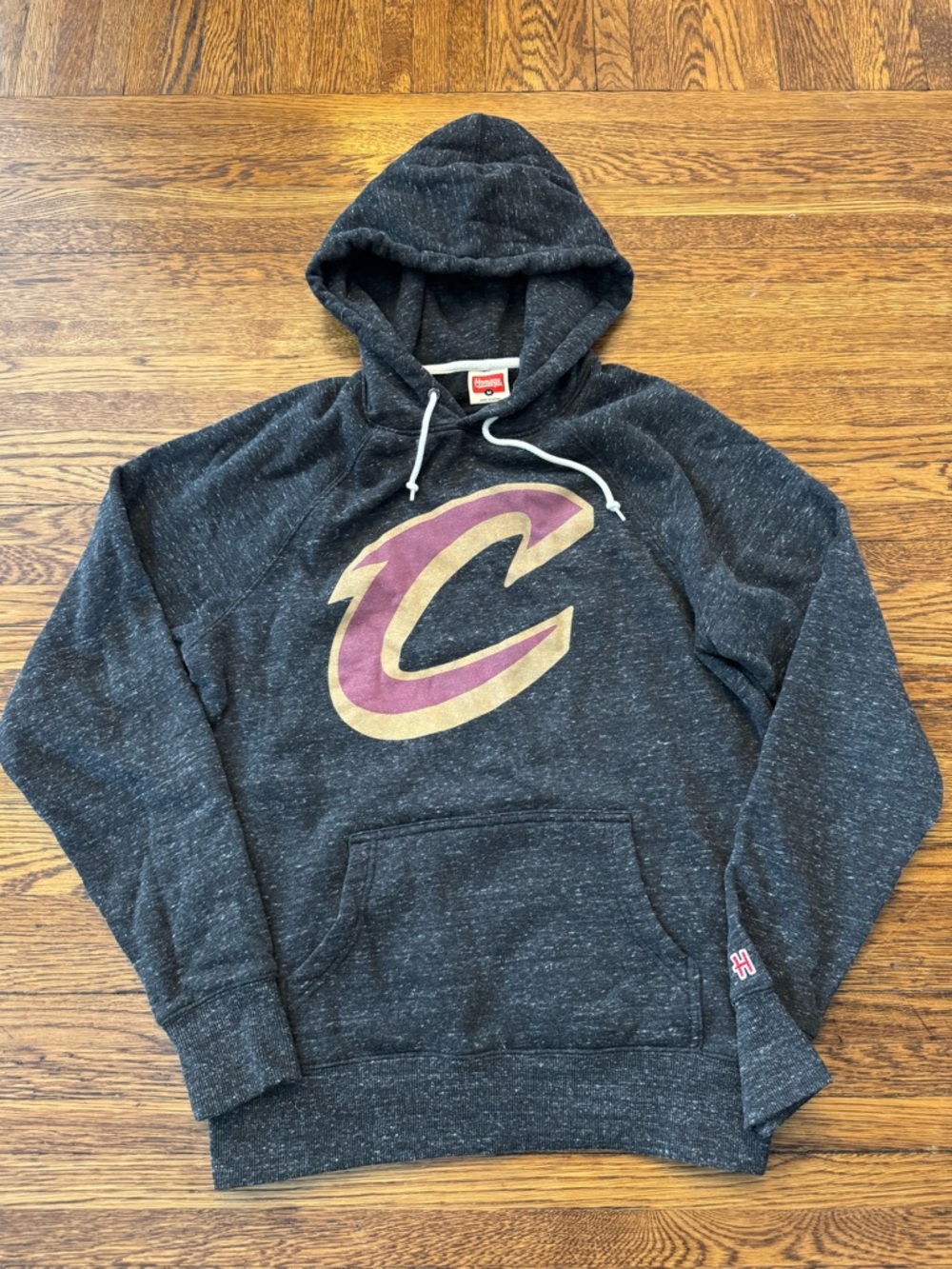 CLEVELAND CAVALIERS (HOMAGE) Men's Charcoal Hooded Pullover Hoodie